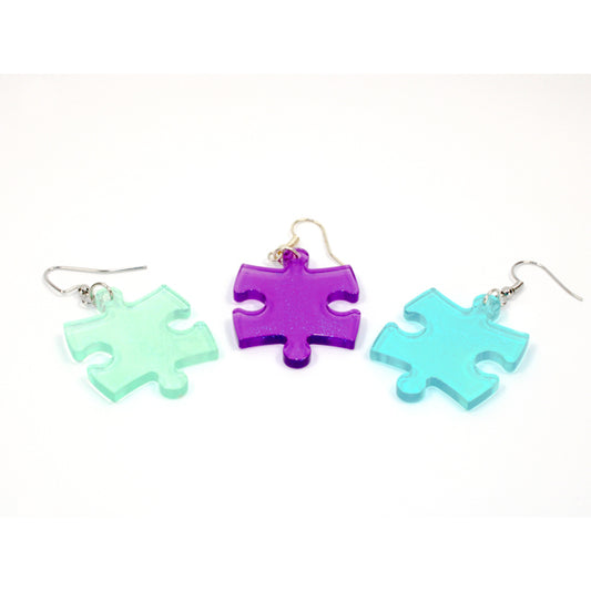 CHX 54003 Earrings BorealisÂ® Puzzle Piece Pair (Assorted Colors)