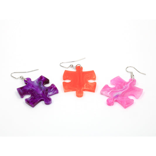 CHX 54007 Earrings VortexÂ® Puzzle Piece Pair (Assorted Colors)