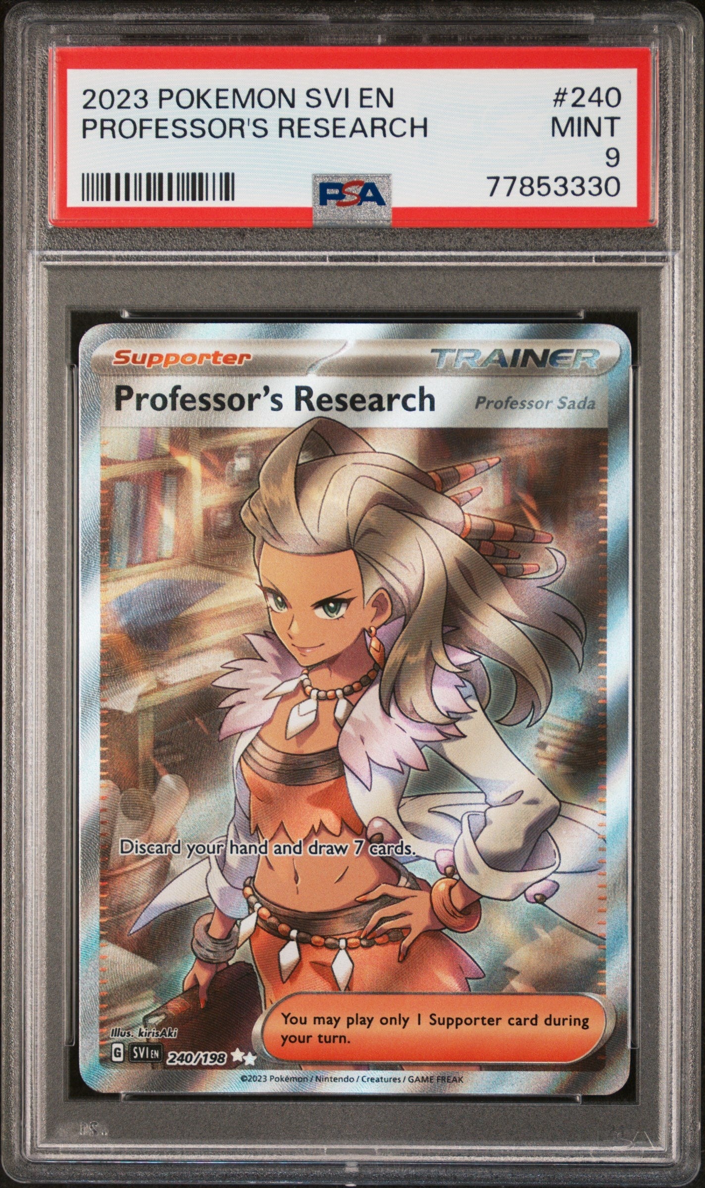 2023 Pokemon Svi En-Scarlet & Violet 240 Professor's Research Ultra Rare