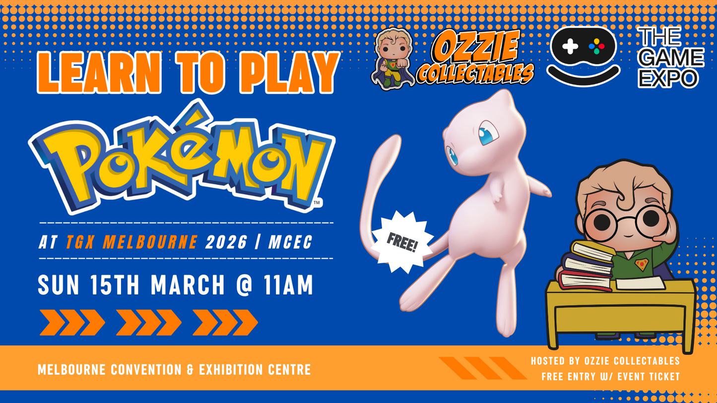 Learn to Play Pokemon at TGX Melbourne 2026 Sunday 15th March 11am