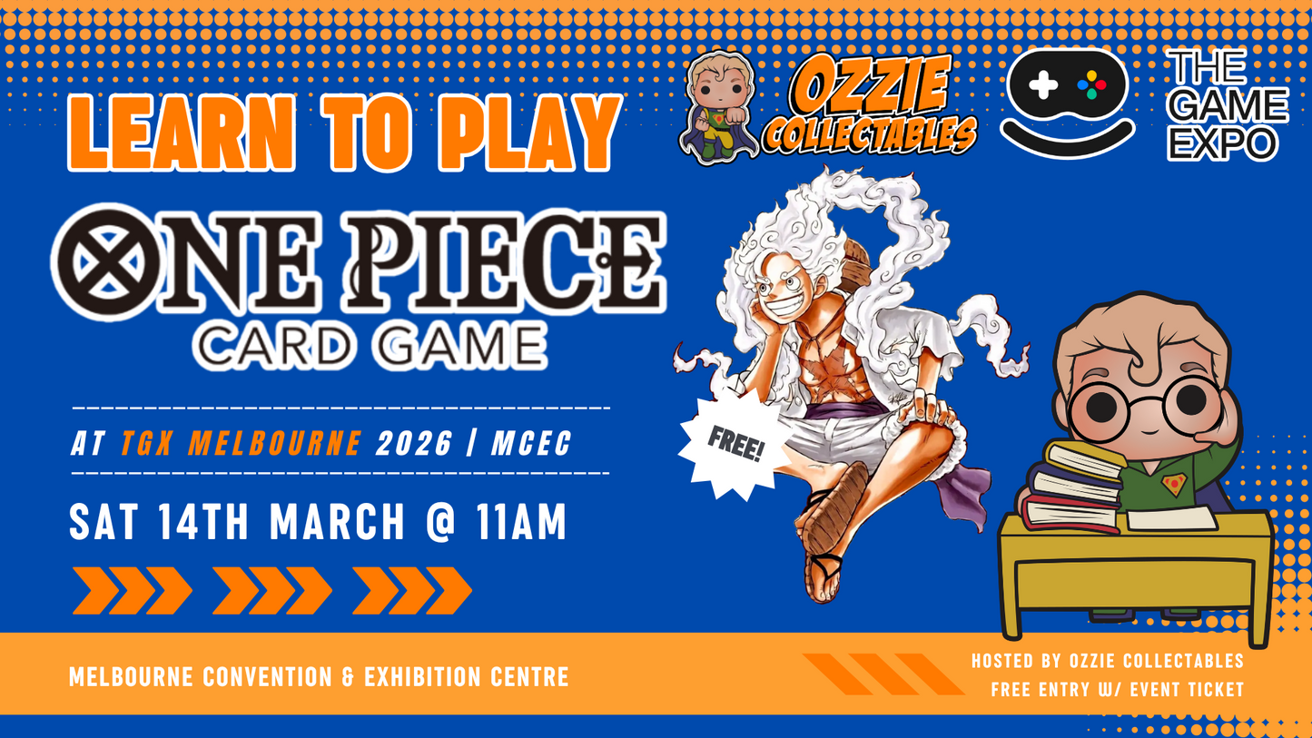 Learn to Play One Piece at TGX Melbourne 2026 Saturday 14th March 11am