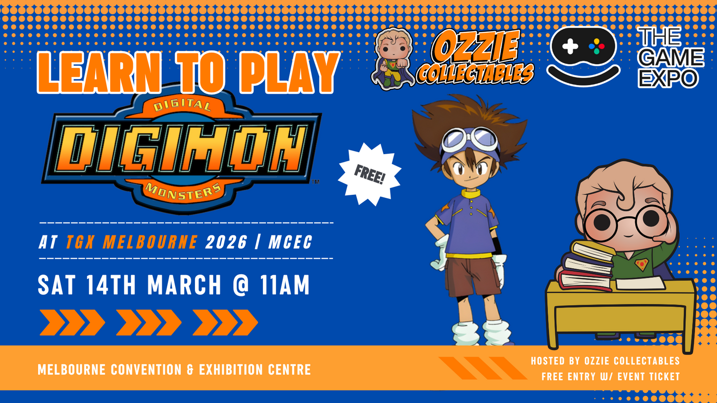 Learn to Play Digimon at TGX Melbourne 2026 Saturday 14th March 11am