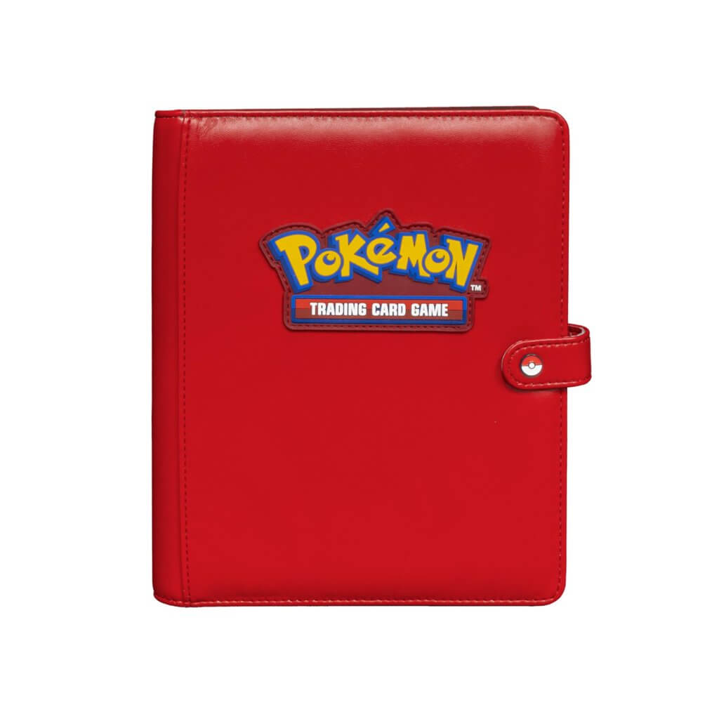 ULTRA PRO Pokémon Premium Red Snap Binder - 4 Pocket