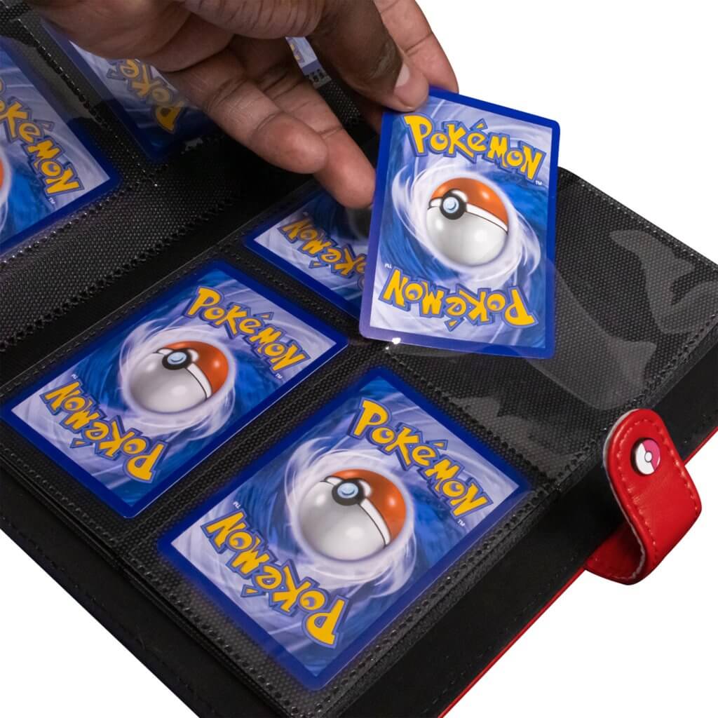 ULTRA PRO Pokémon Premium Red Snap Binder - 4 Pocket