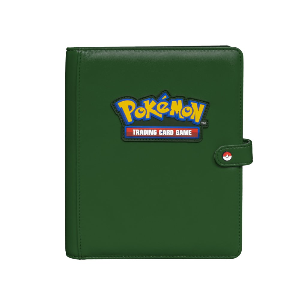 ULTRA PRO Pokémon Premium Green Snap Binder - 4 Pocket