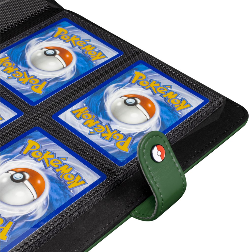 ULTRA PRO Pokémon Premium Green Snap Binder - 4 Pocket