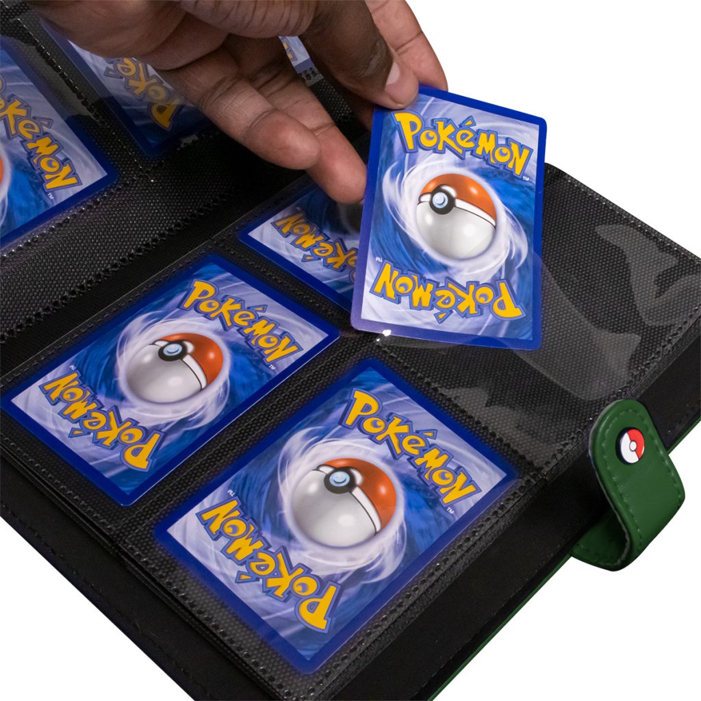 ULTRA PRO Pokémon Premium Green Snap Binder - 4 Pocket