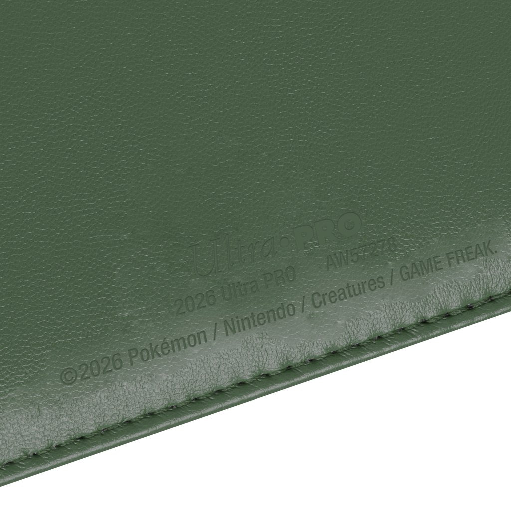 ULTRA PRO Pokémon Premium Green Snap Binder - 4 Pocket