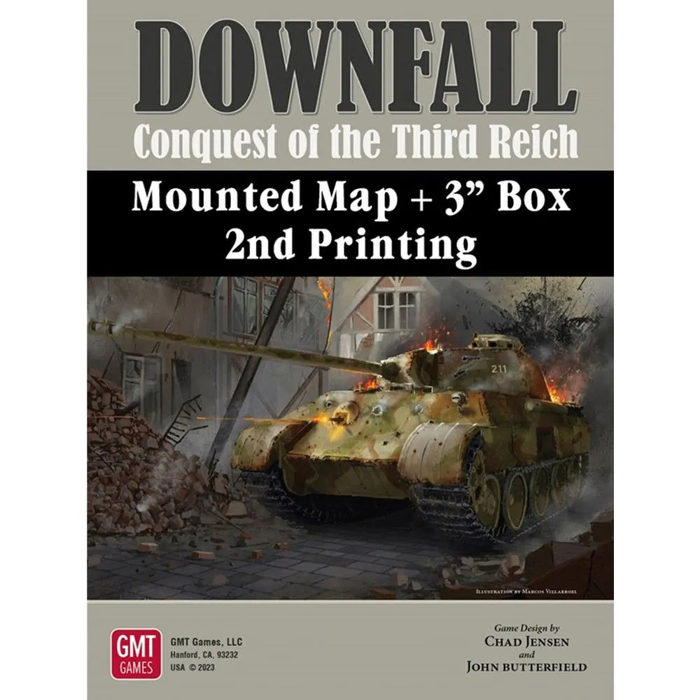 GMT Games - Downfall 3 inch Box and mounted map set