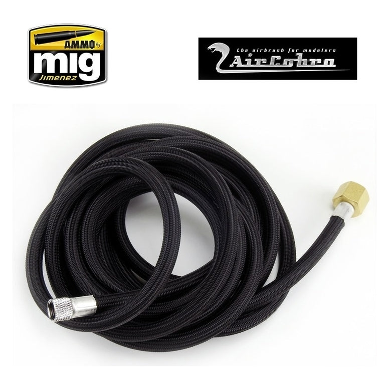 "Ammo by MIG - Accessories - 10 Foot Braided Air Hose 1/8"" X 1/8"""
