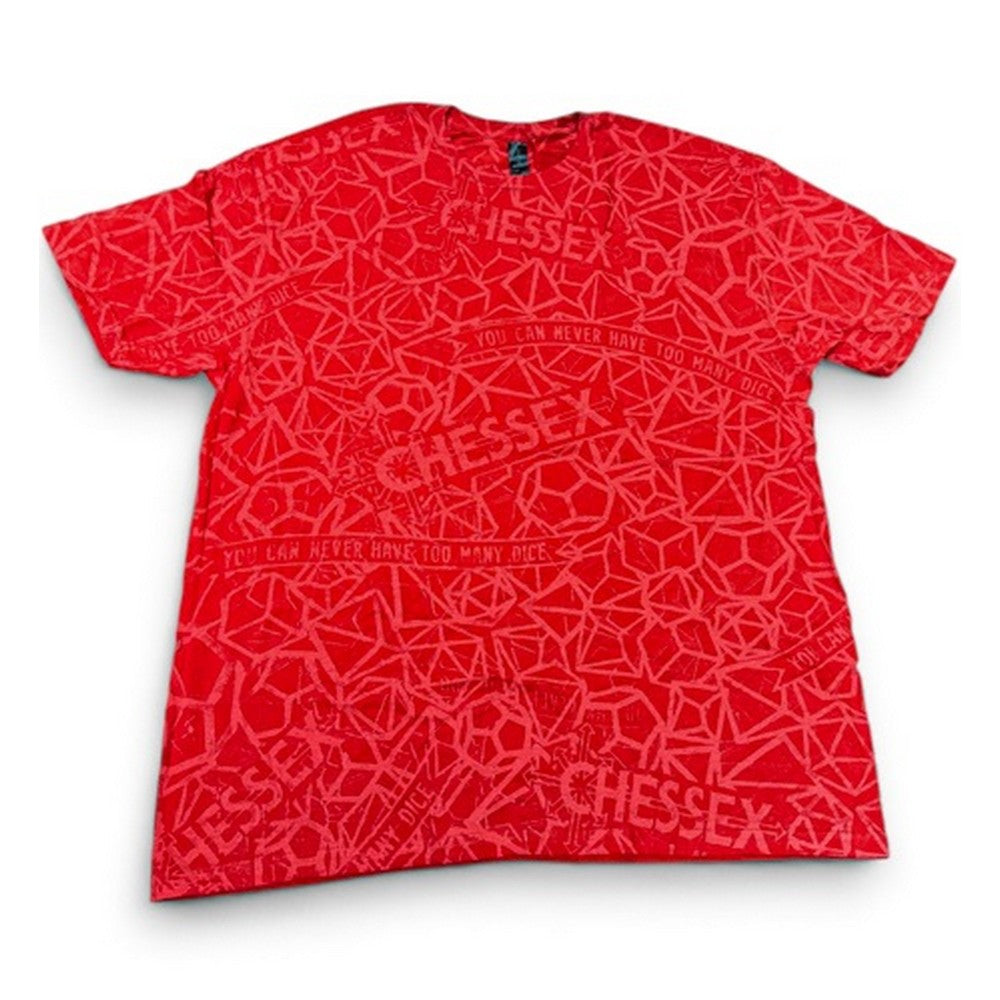 CHX 87045 Unisex Chessex T-Shirt - Red - Size XL