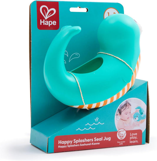 Hape - Bath Toys: Happy Splashers Seal Jug