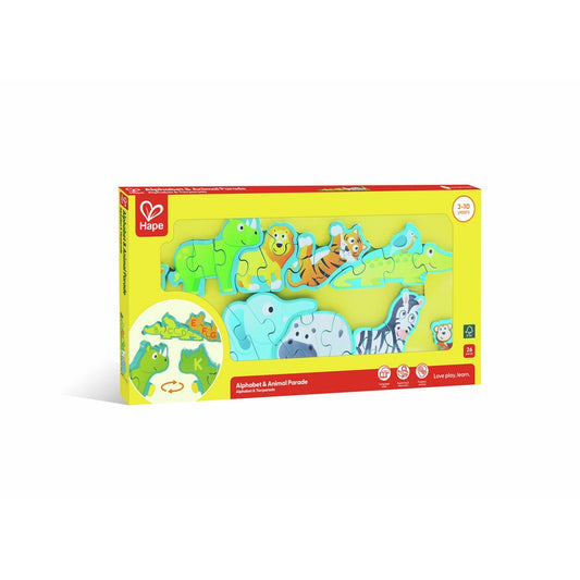 Hape - Puzzles: Alphabet & Animal Parade