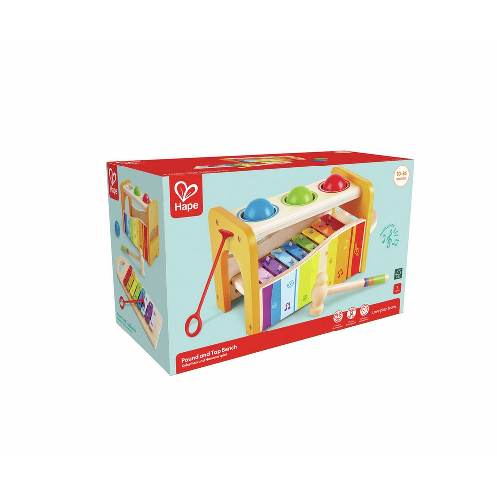 Hape - Toddler Music: Pound and Tap Bench