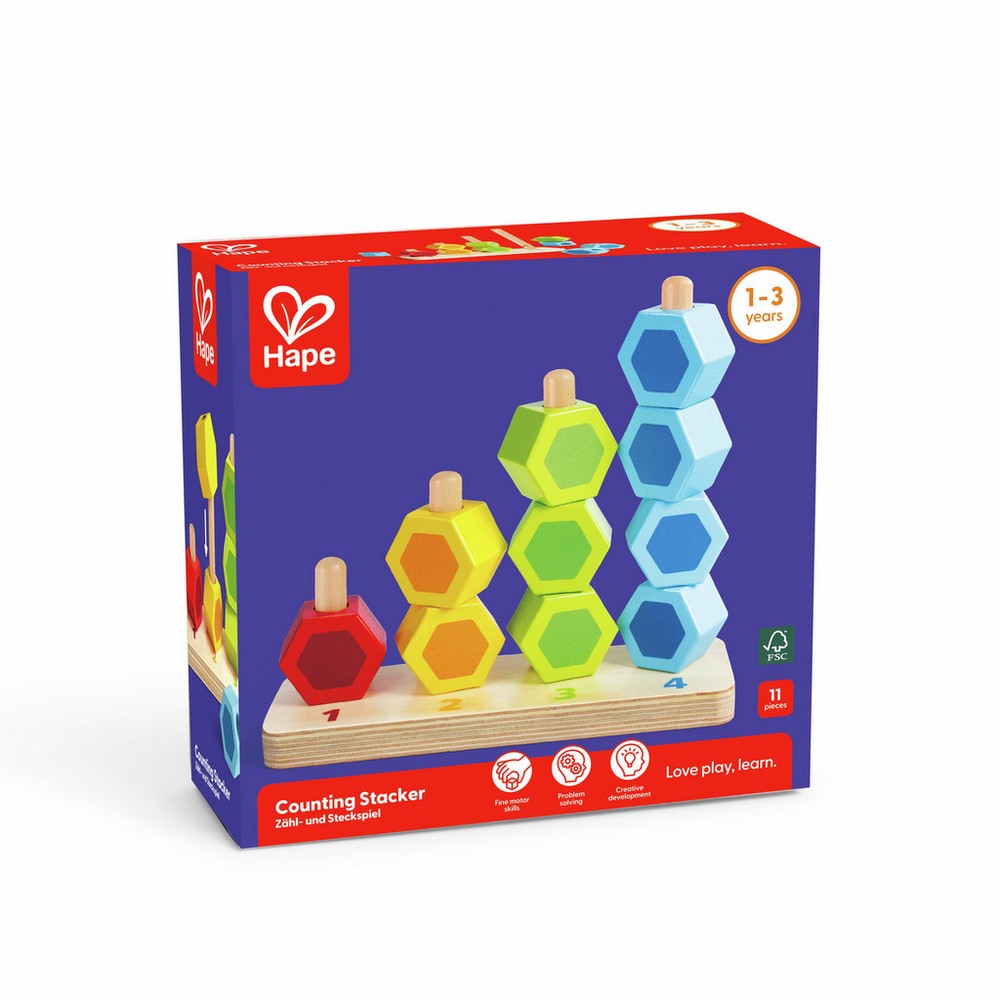 Hape - Toddler Toys: Counting Stacker
