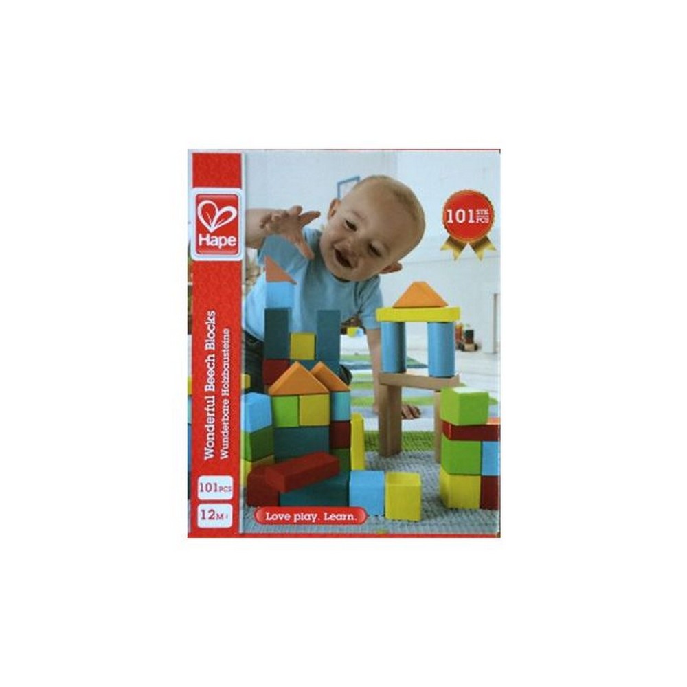 Hape - Toddler Toys: 101pcs Wonderful Blocks
