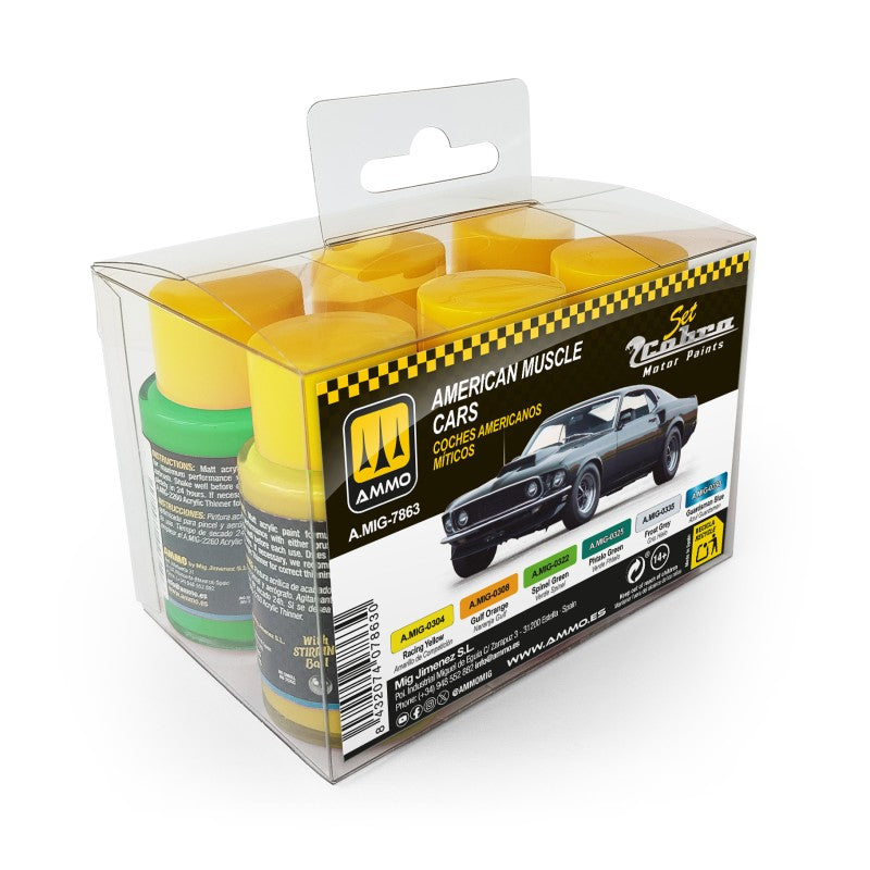 Ammo by MIG - Cobra Motor - Cobra Motor American Muscle Cars Set