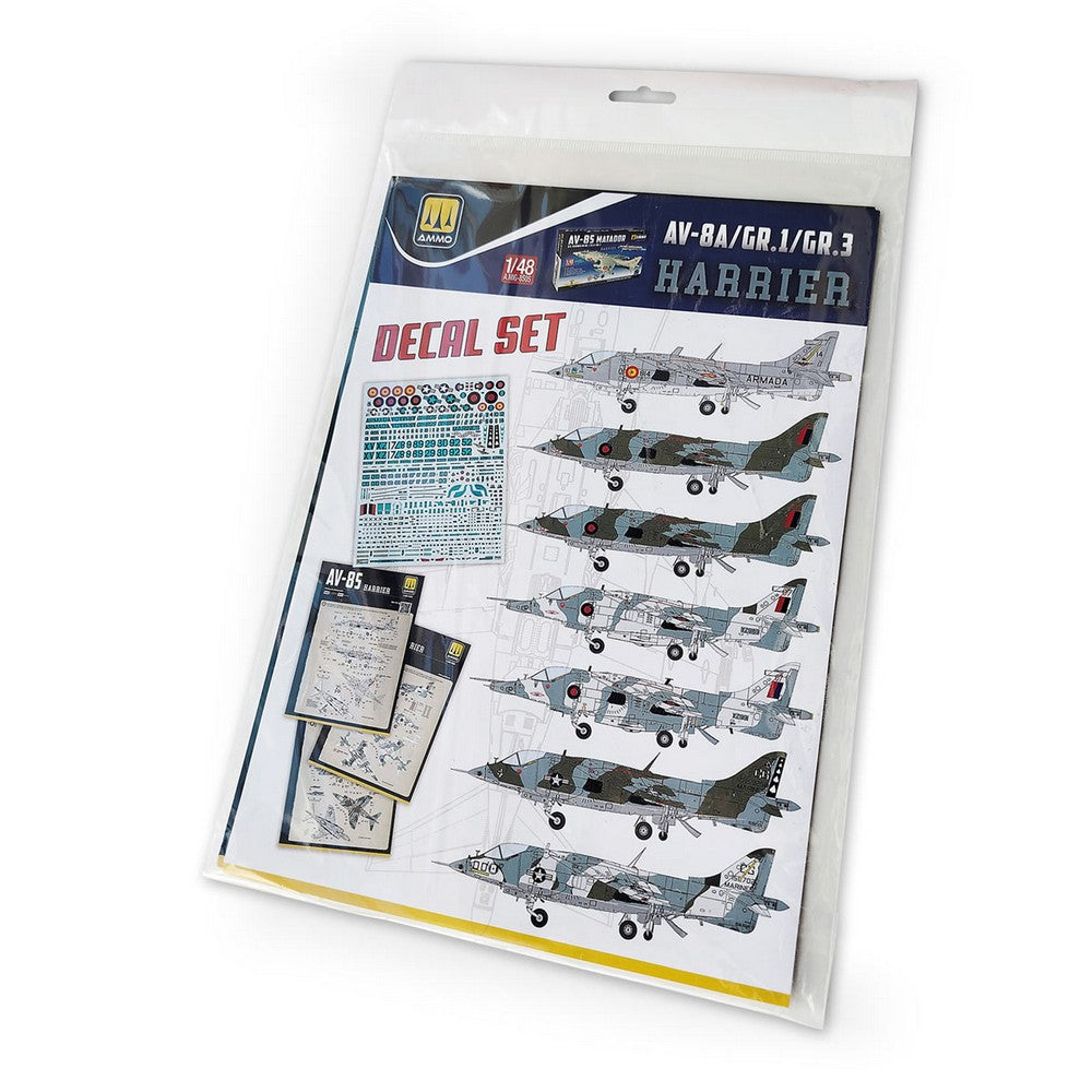 Ammo by MIG - Accessories - 1/48 Av-8A/Gr.1/Gr.3 Harrier Decals