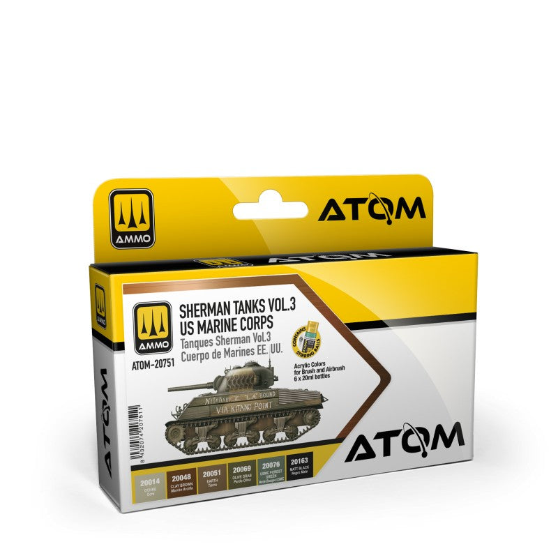 Ammo by MIG - ATOM - Atom Sherman Tanks Vol 3 Wwii Us Marine Corps Set