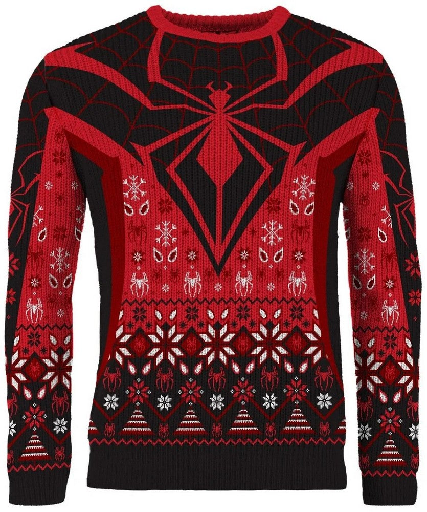 Spider Man Miles Morales Christmas Jumper (Size XXXL)