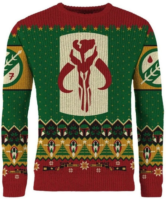 Star Wars Boba Fett Christmas Jumper (Size S)