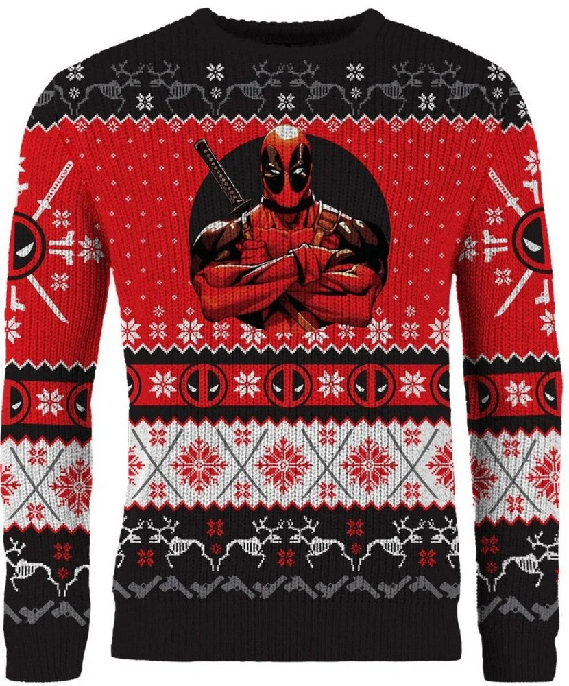 Deadpool Christmas Jumper (Size XL)