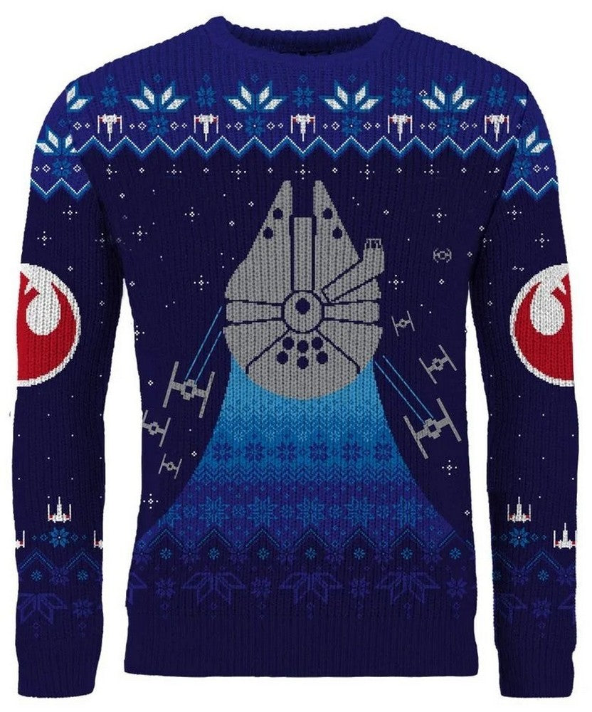 Star Wars Millennium Falcon Christmas Jumper (Size M)