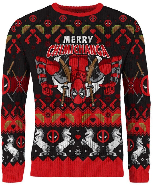 Deadpool: Merry Chimichanga Christmas Jumper (Size XXL)