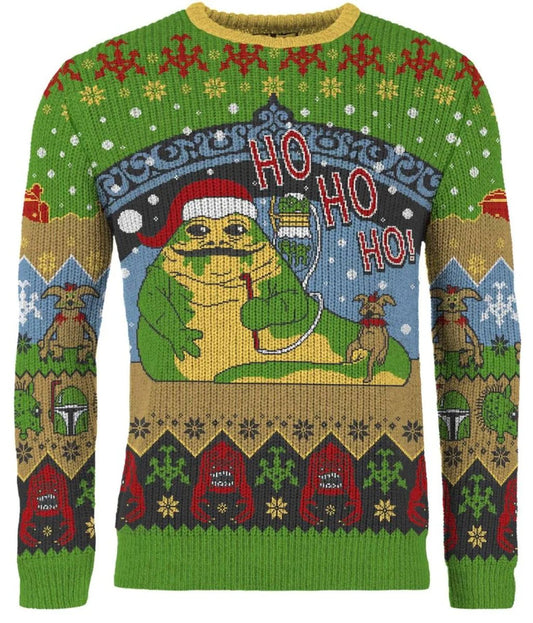 Star Wars: Jabba the Hutt Christmas Jumper (Size: L)
