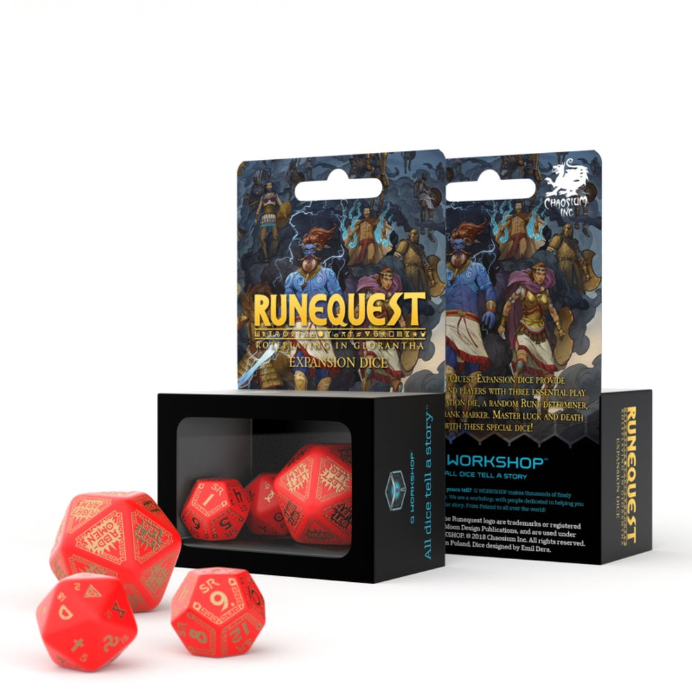 Q Workshop: RuneQuest Red & Gold Exp. Dice