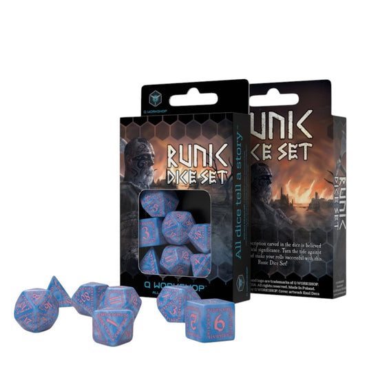 Q Workshop: Runic Glacier & pink Dice Set