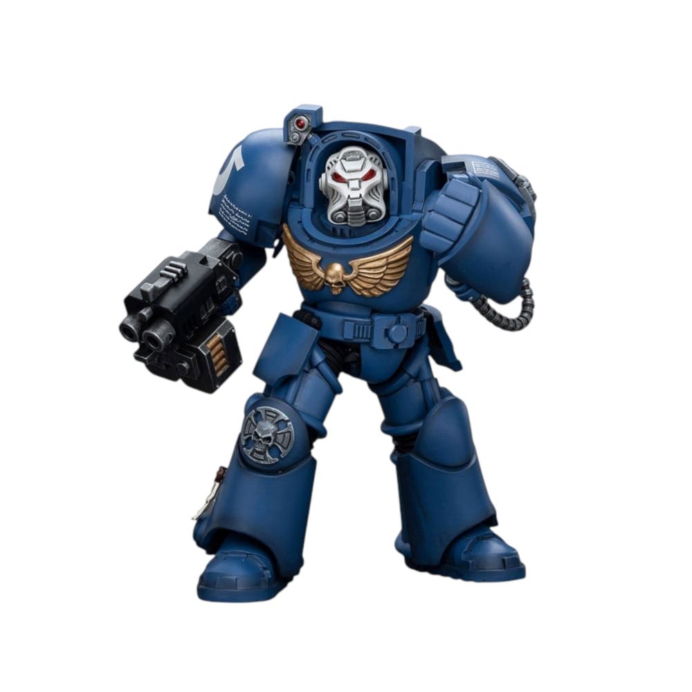 U2 Warhammer Collectibles: 1/18 Scale Uitramarines Terminator Squad Terminator with Storm Bolter