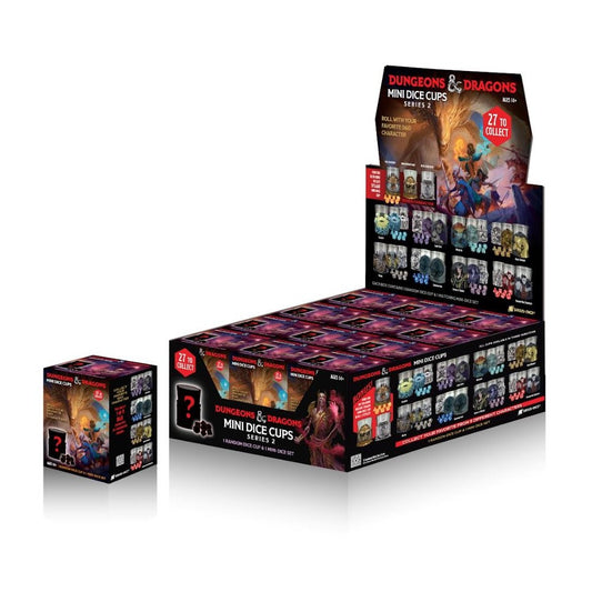 Sirius Dice - Dungeons & Dragons Mini Dice Cups Series 2 Display