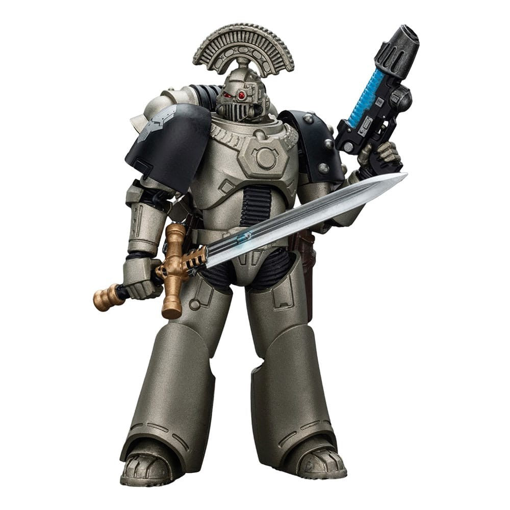 Warhammer Collectibles: 1/18 Scale Iron Warriors MKVI Tactical Sergeant with Power Sword