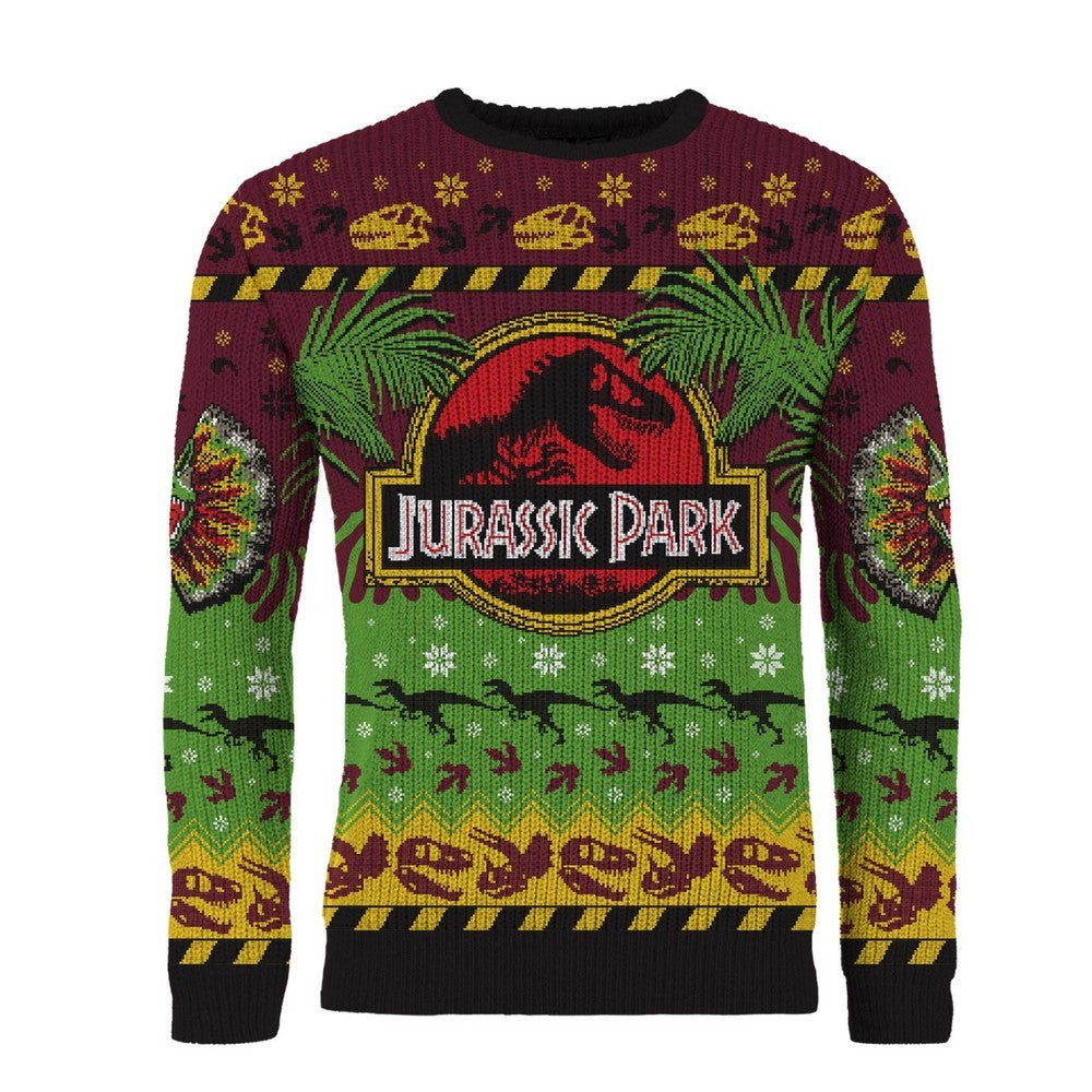 U1 Jurassic Park: Happy Rexmas Christmas Jumper (Size: M)