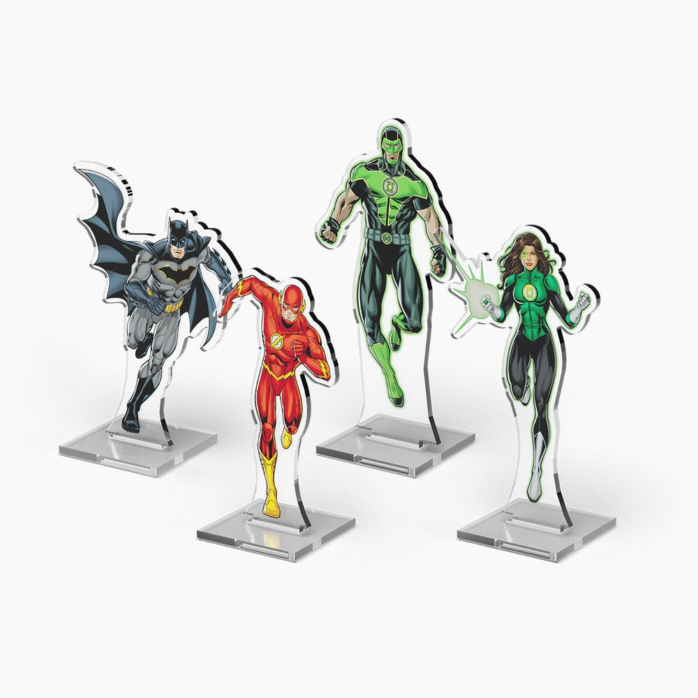 Cryptozoic: DC 2DZ Acrylic Standees: Pack 1 (Batman - The Flash - Simon Baz - Jessica Cruz)