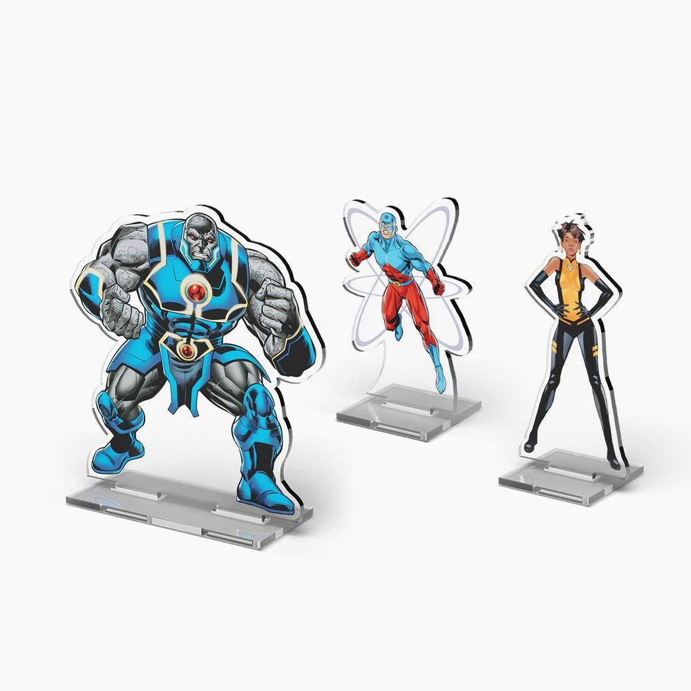 Cryptozoic: DC 2DZ Acrylic Standees: Pack 4 (Oversized Darkseid - The Atom - Vixen)