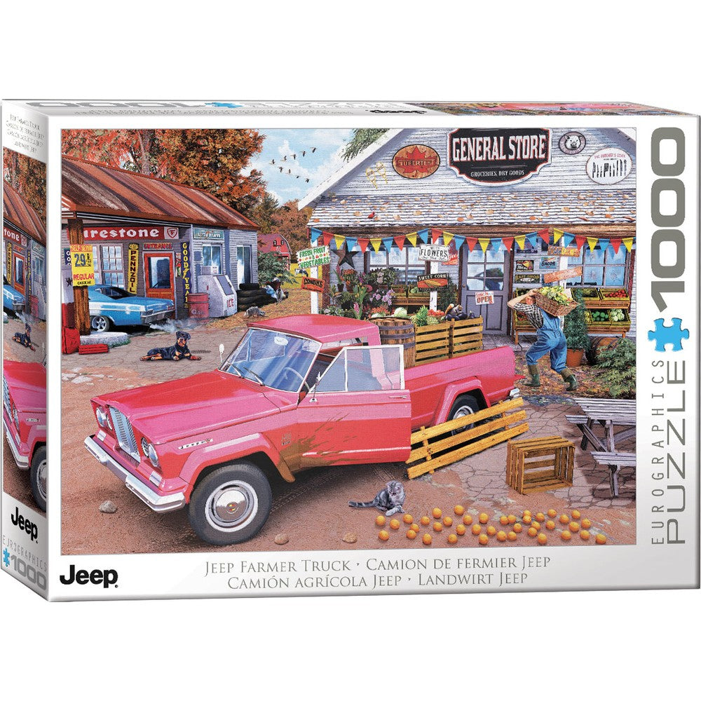 Puzzle - Eurographics - Jeep Farmer Truck 1000 pc