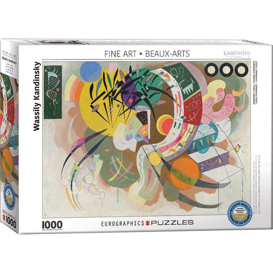 Puzzle - Eurographics - Kandinsky; Dominant Curve 1000