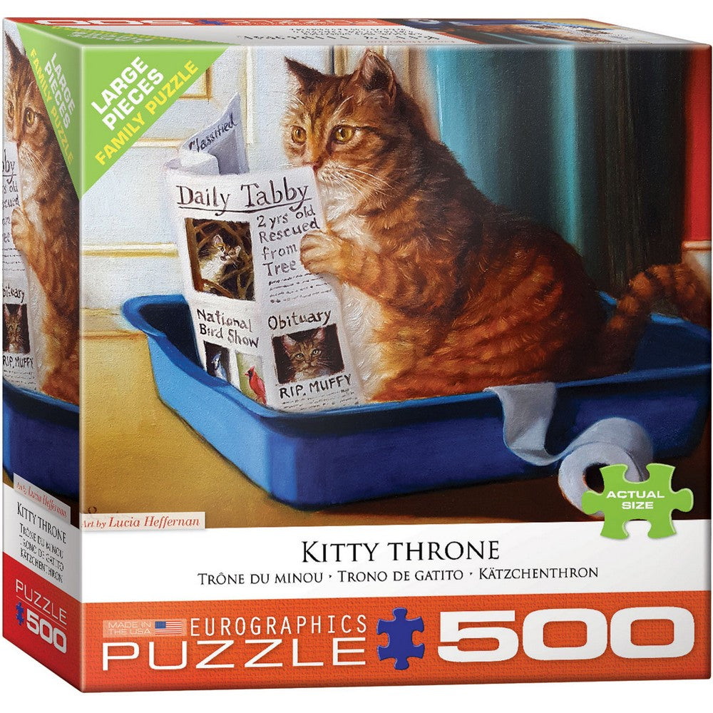 Puzzle - Eurographics - Kitty Throne 500pcxl