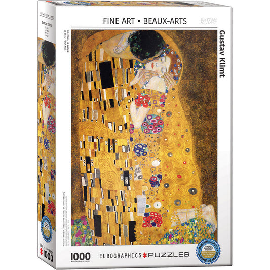 Puzzle - Eurographics - Klimt; The Kiss 1000 White Box