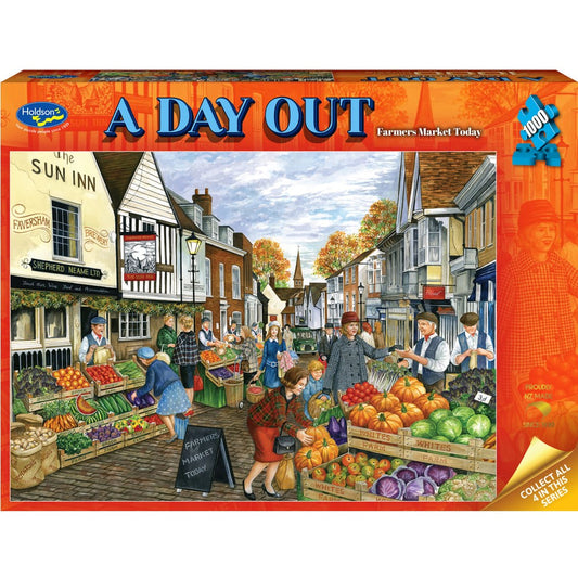 Puzzle - Holdson - A Day Out Farmers Markt;1000Pc