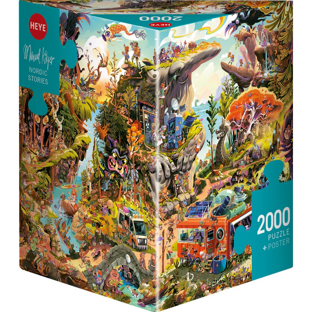 Puzzle - Heye - Triangular Box - Kilger; Nordic Stories Triangular Box 2000pc