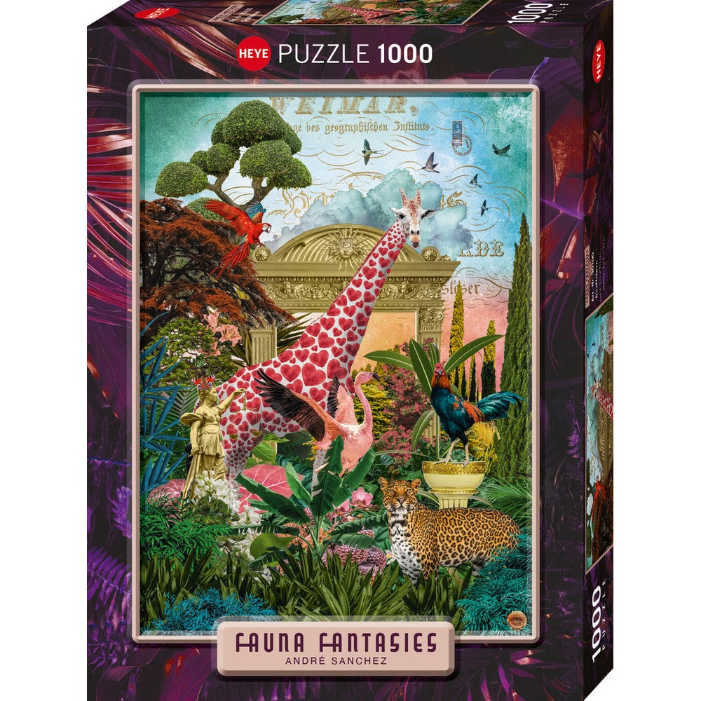Puzzle - Heye - Sanchez; Fauna Fantasies, Giraffolove 1000pc