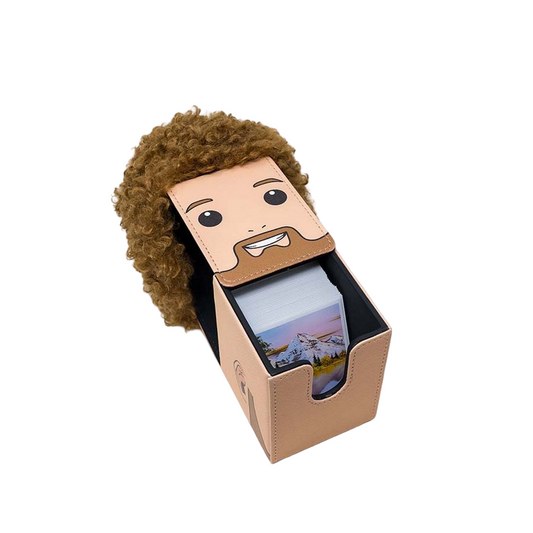 Ultra Pro: UP16672 Bob Ross - Headcase Alcove Flip Deck Box Card Container for Tabletop Gaming