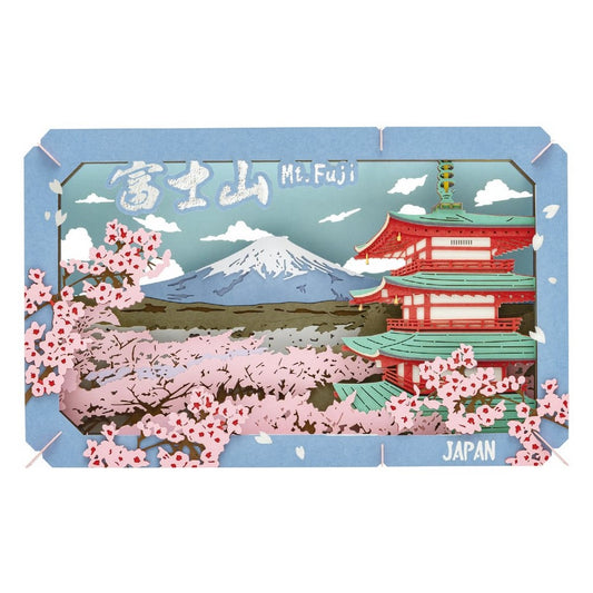 ENSKY - Paper Theater Large - Mr. Fuji and Cherry Blossoms
