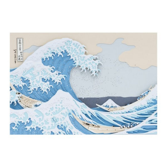ENSKY - Paper Shadow Art Plus SA-C01X Hokusai Katsushika- Waves