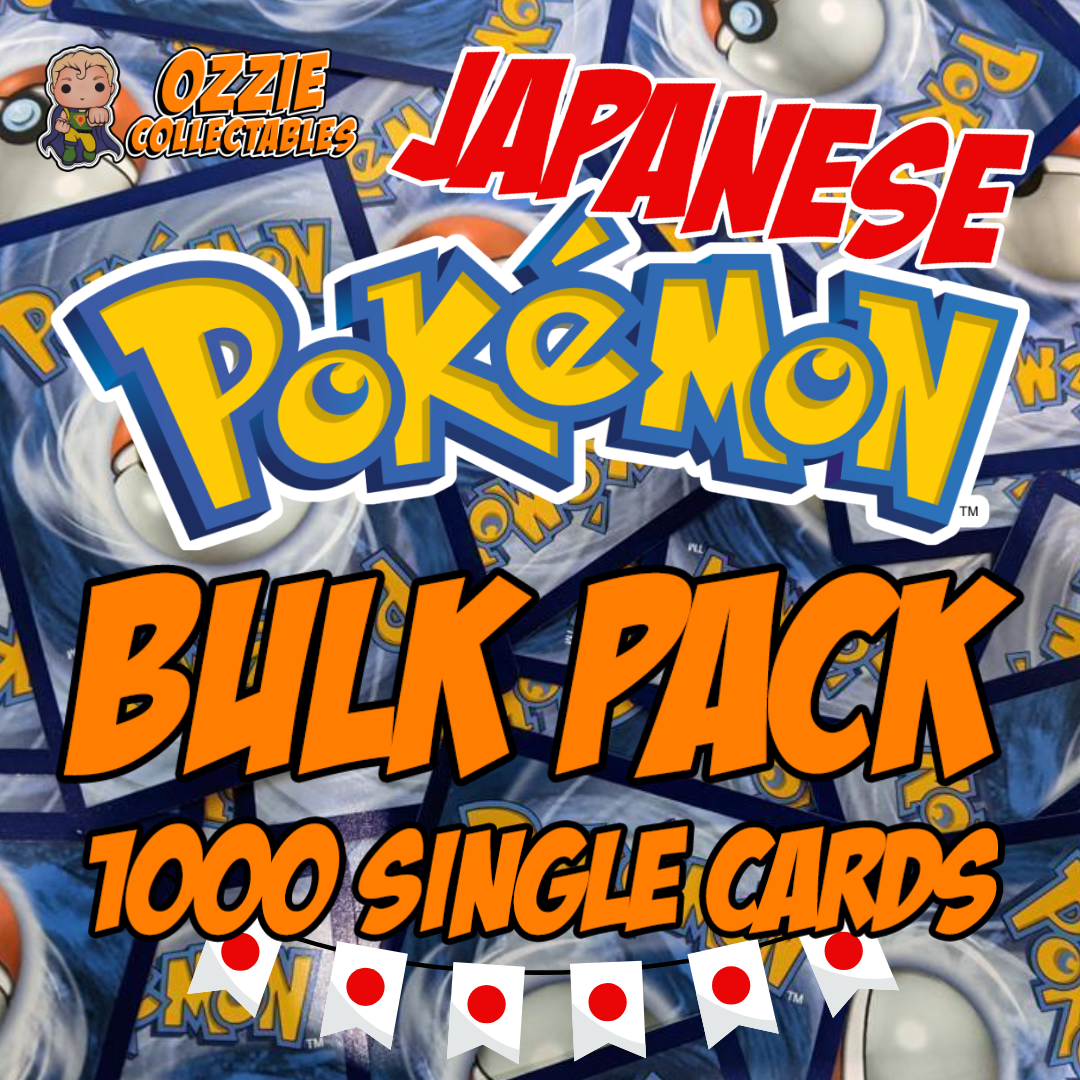 1000 JAPANESE Pokemon Cards Singles BULK Pack