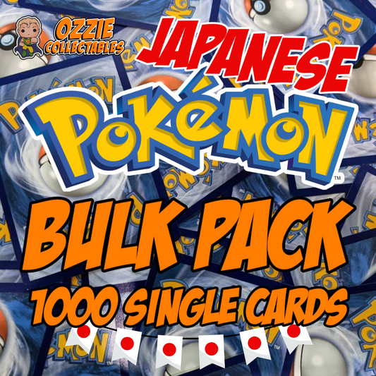 1000 JAPANESE Pokemon Cards Singles BULK Pack