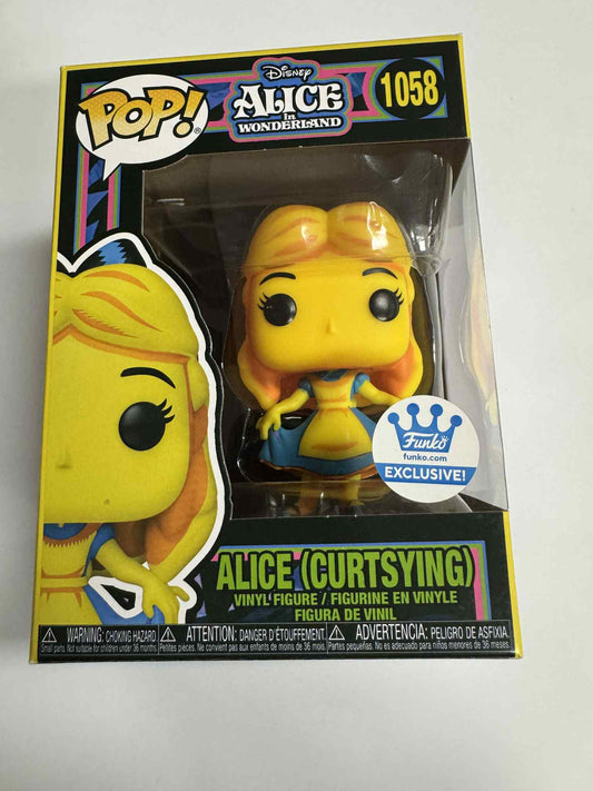 Alice In Wonderland - Alice (Curtsying) Black Light Pop! Vinyl #1058